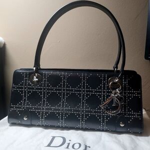 100% Authentic - DIOR Long Cuir Noir Bag